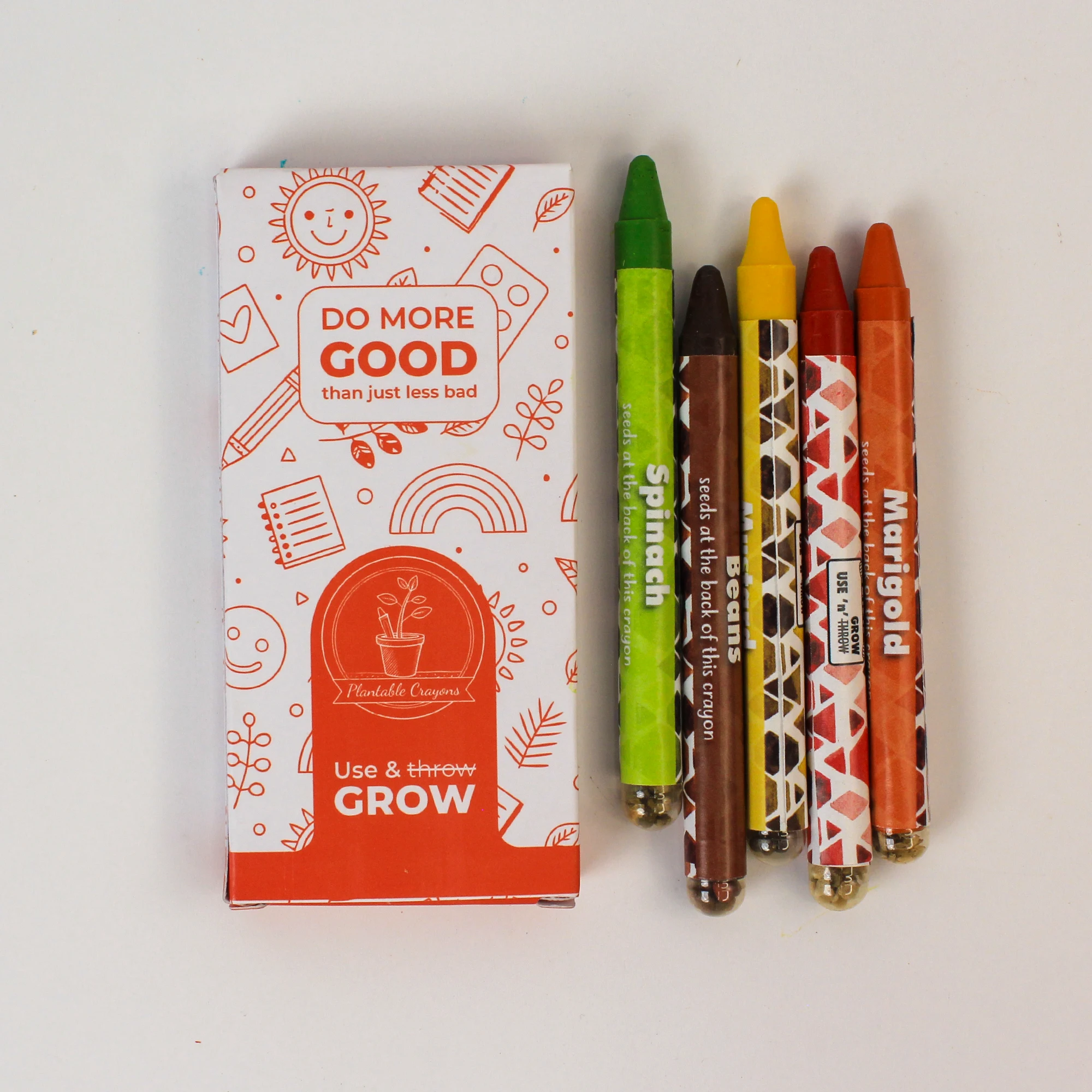5 Plantable Crayon Set square raw (5LG06)