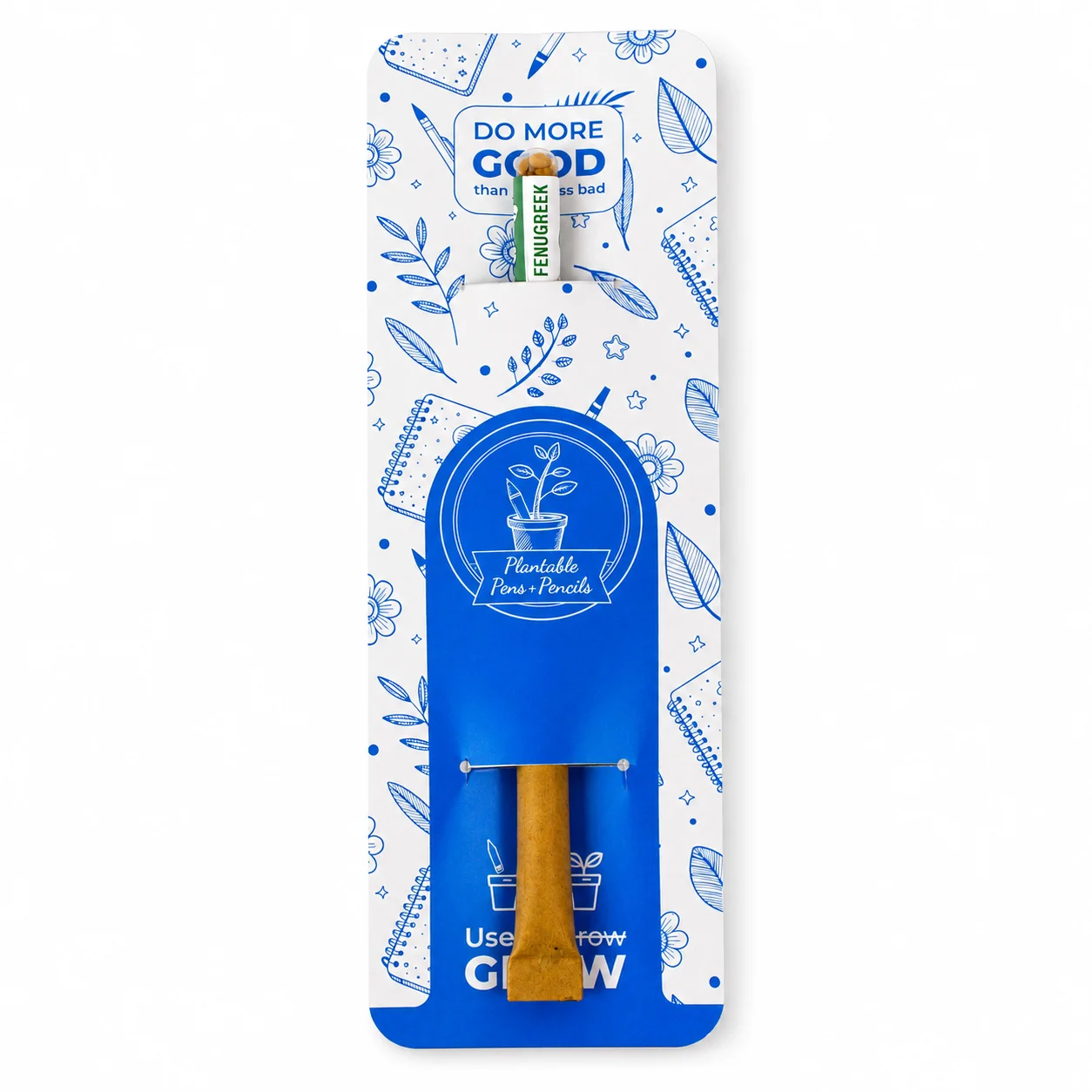 Plantable Paper Pen (flap) square raw (AZ10)