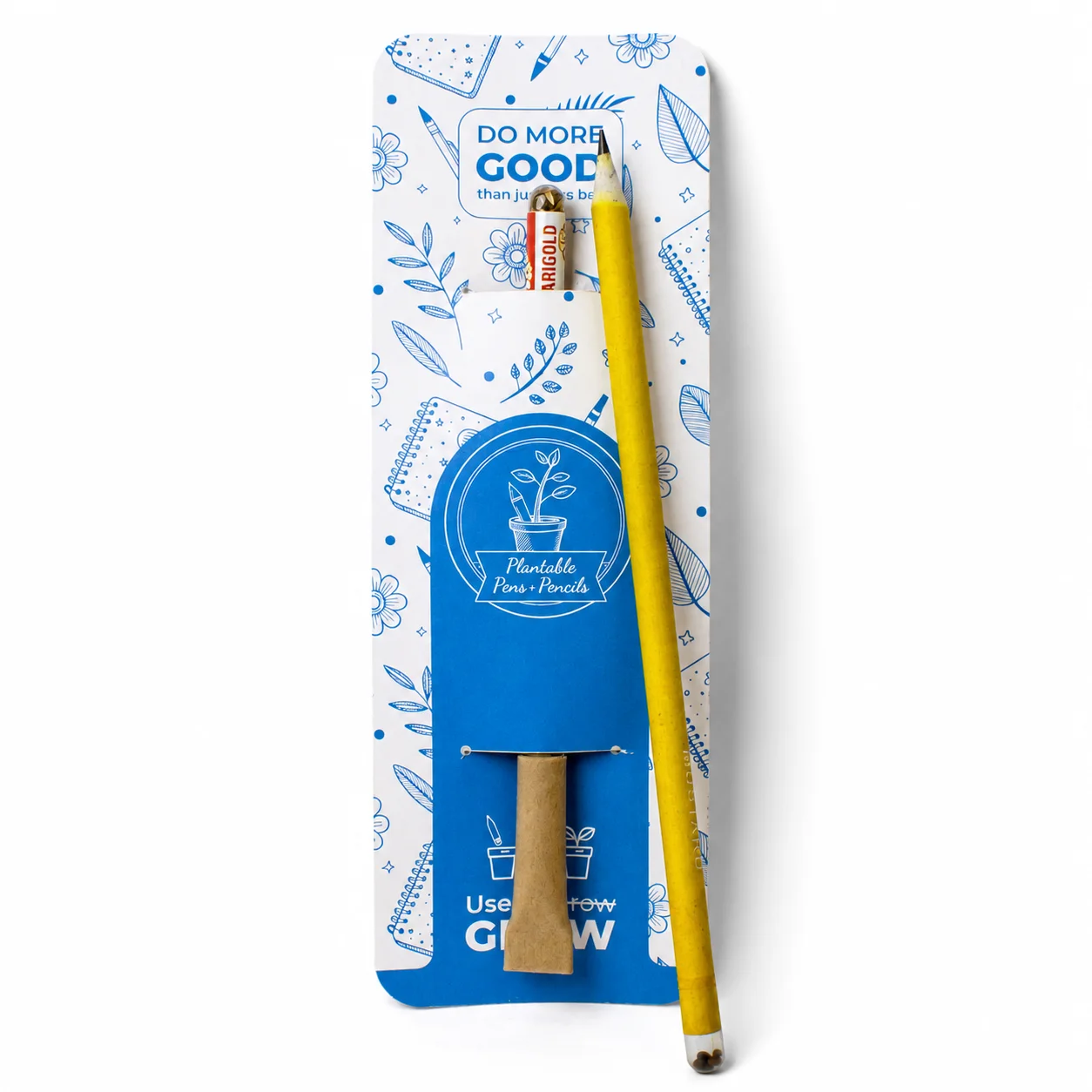 Plantable Pen Pencil (1+1) square raw (AZG12)