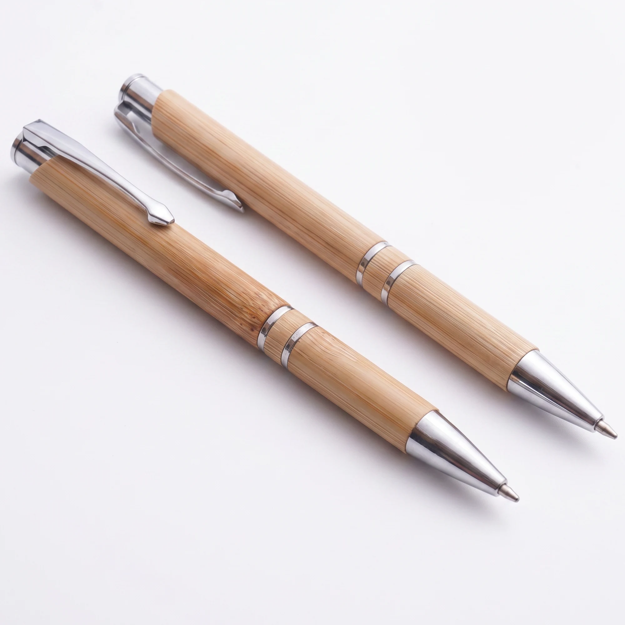 Bamboo Click Pen (Chrome) square raw (BB04)
