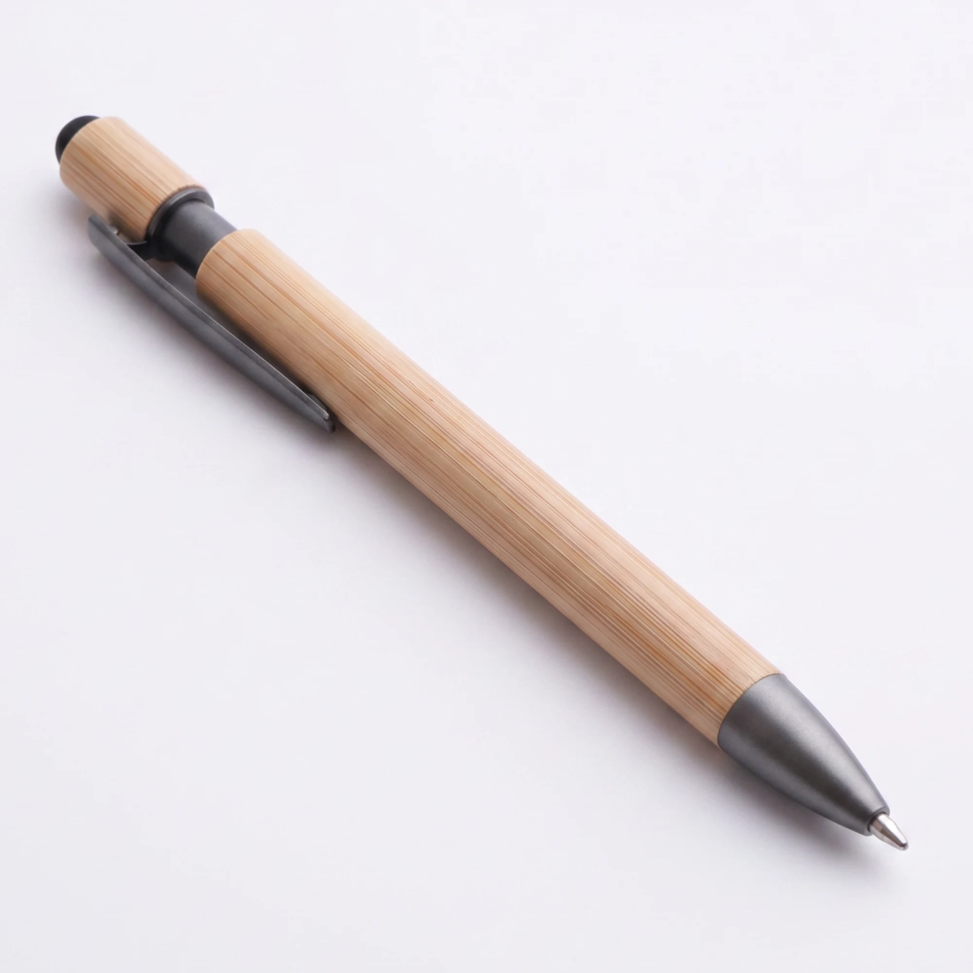 Bamboo Click Pen (Graphite) square raw (BB05)