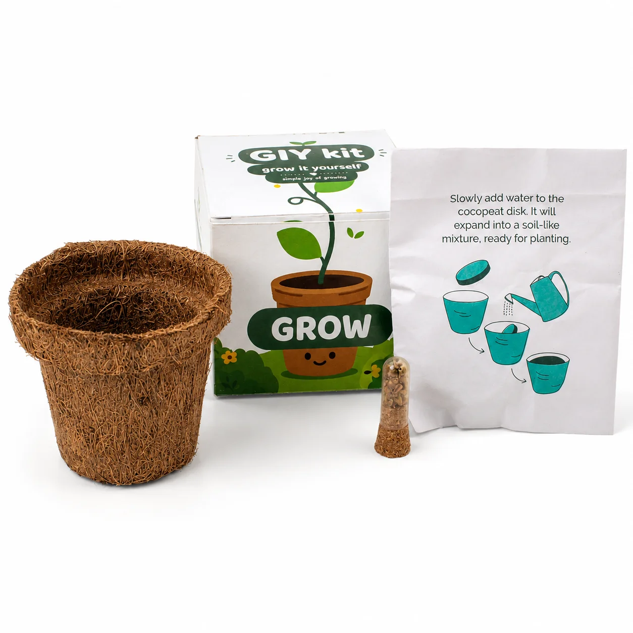 Grow Mini Square (GIY Kit) square raw (BC31)