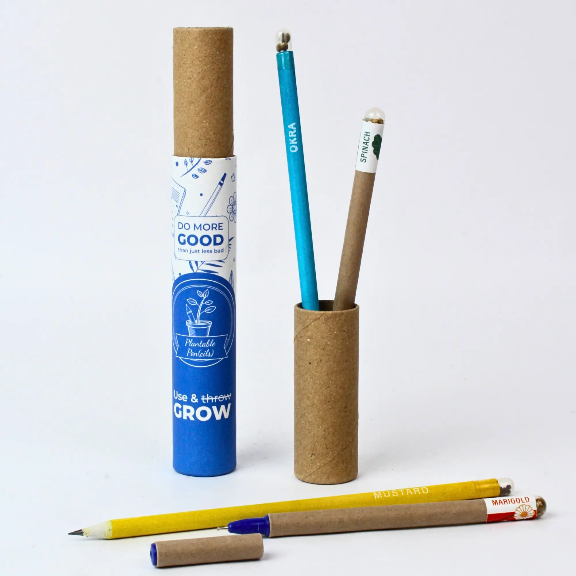 Plantable Combo : Pen + Pencil (2+2) square raw (BG14)