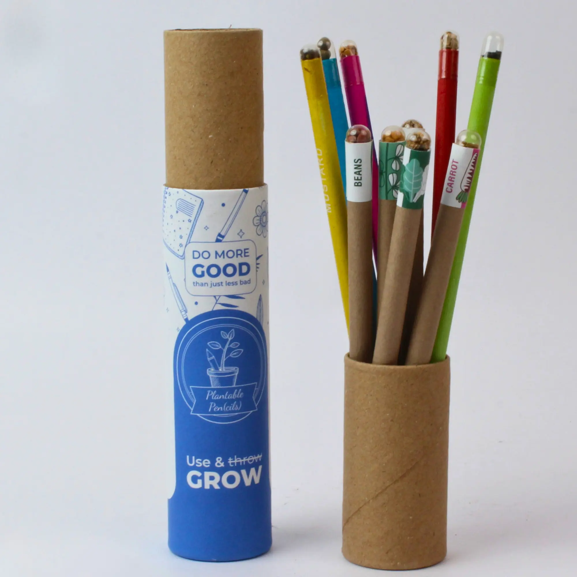 Plantable Pen Pencil (5+5) square raw (BG15)