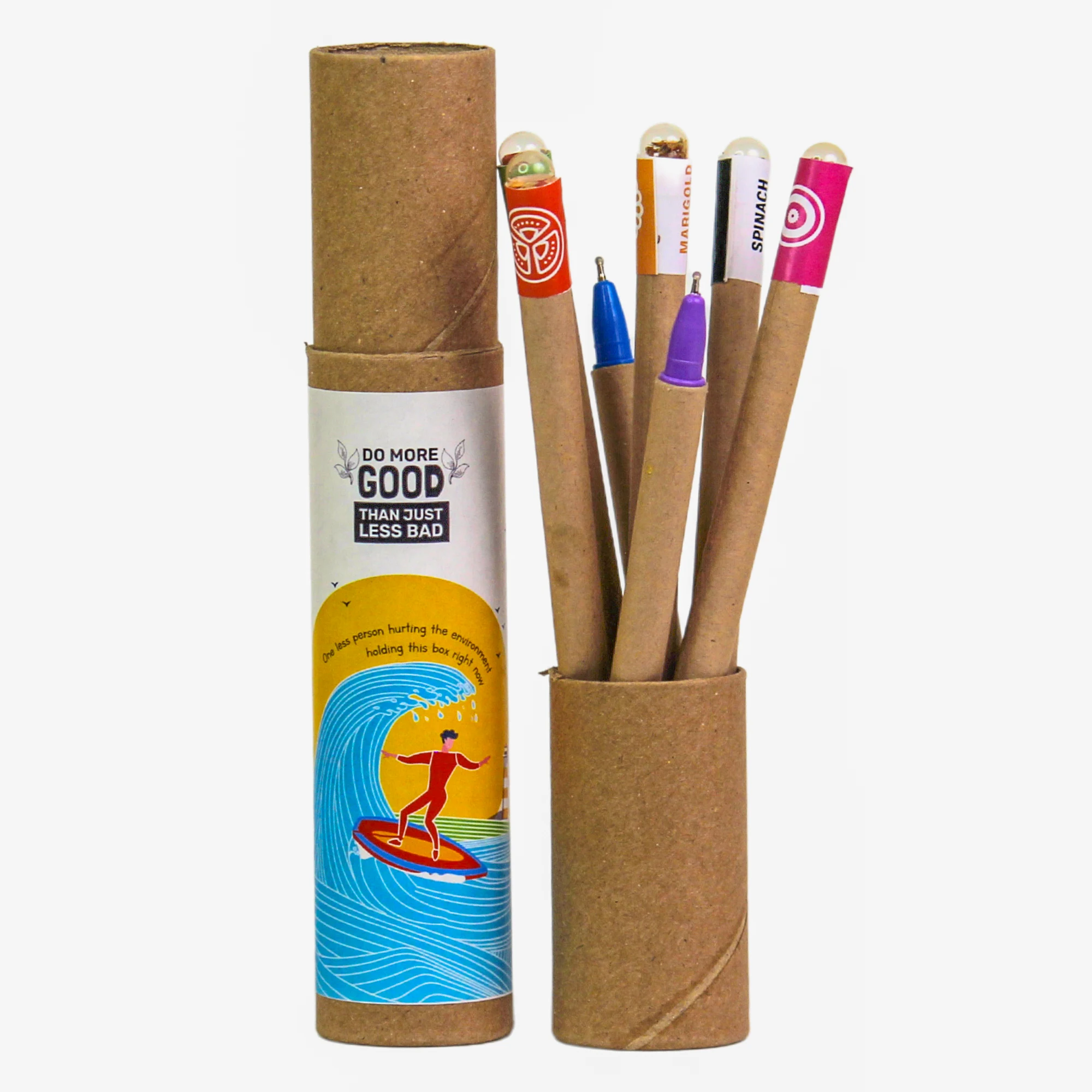 Eco Coloring Seed Pen Set (7pc) square raw (BG17)