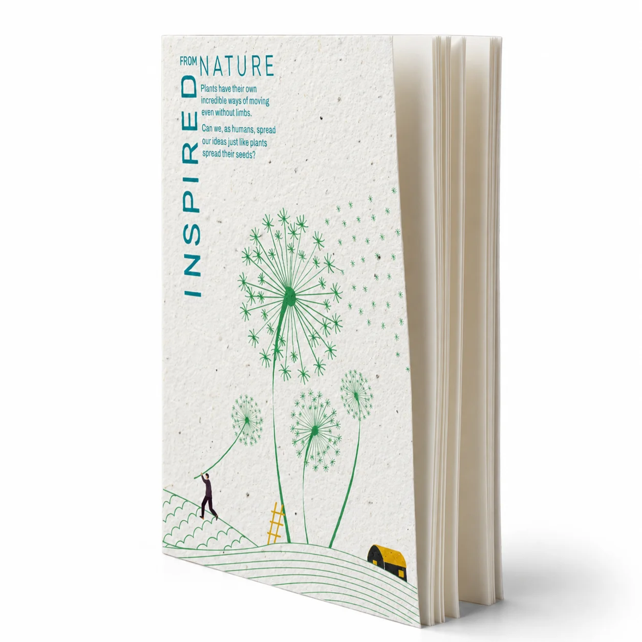 Plantable Notepad (pin | B6,40) square raw (BG20)