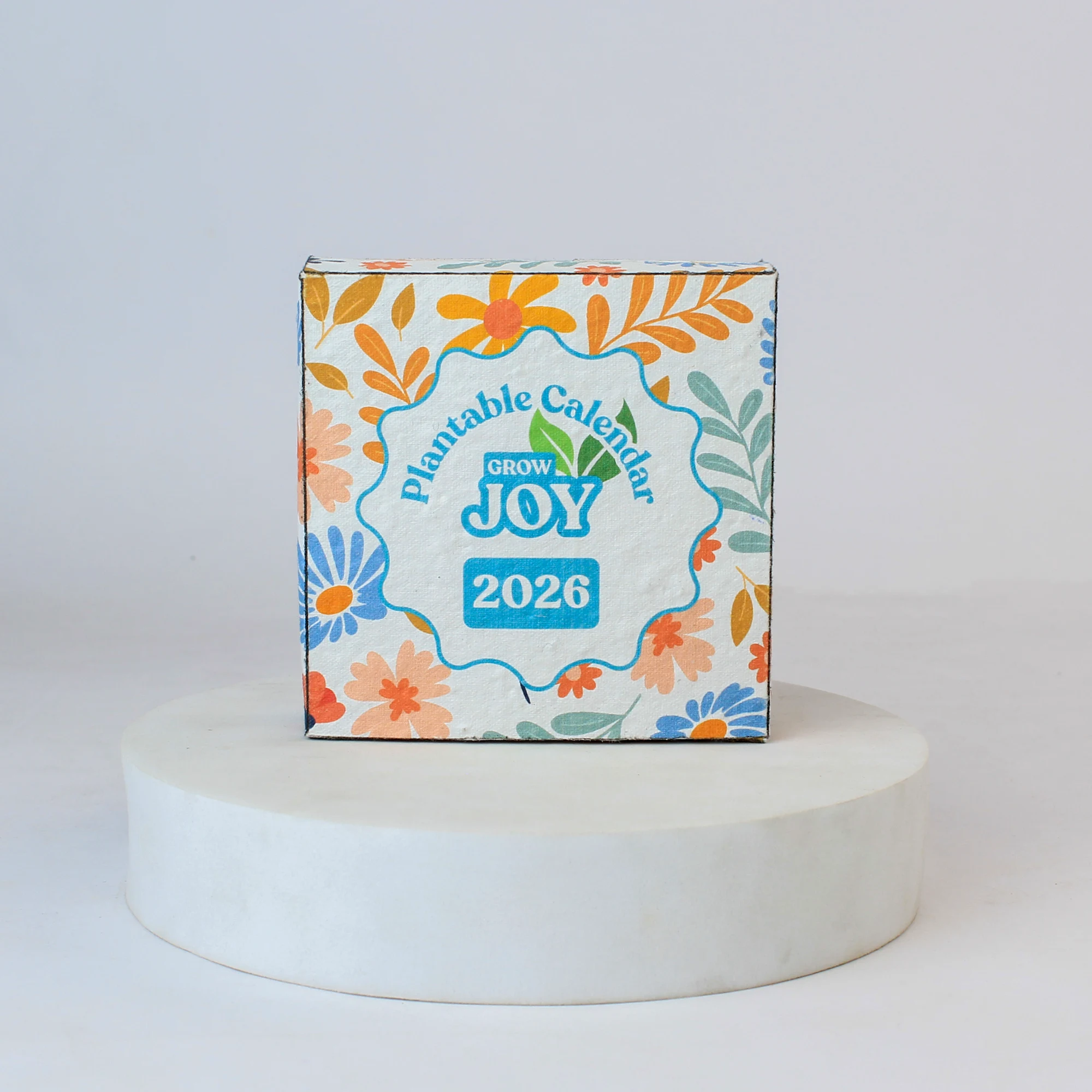 Star Bloom Calendar (MDF) square raw (BG60-star)