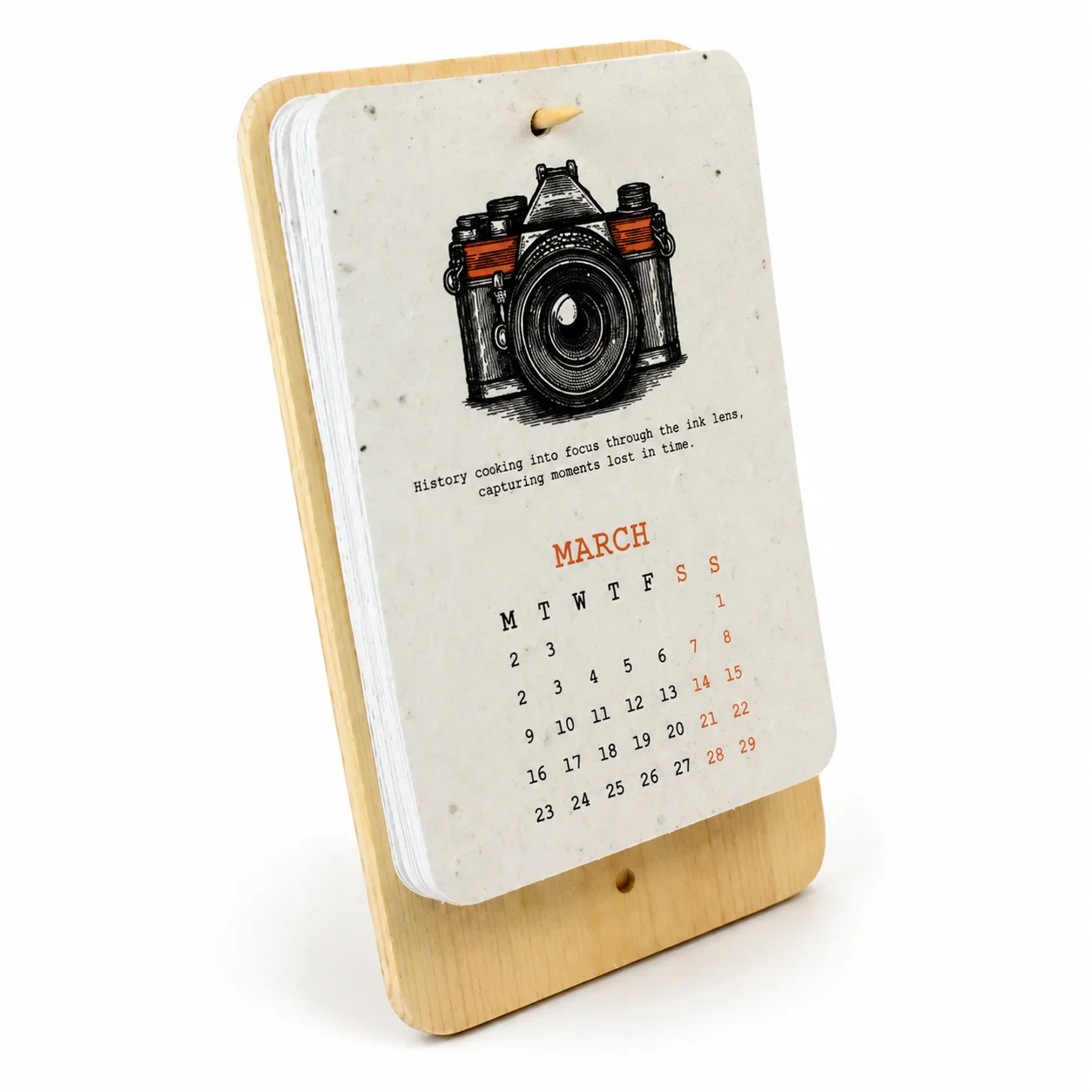 Signature Plantable Calendar | B6 Portrait square raw (BG64)