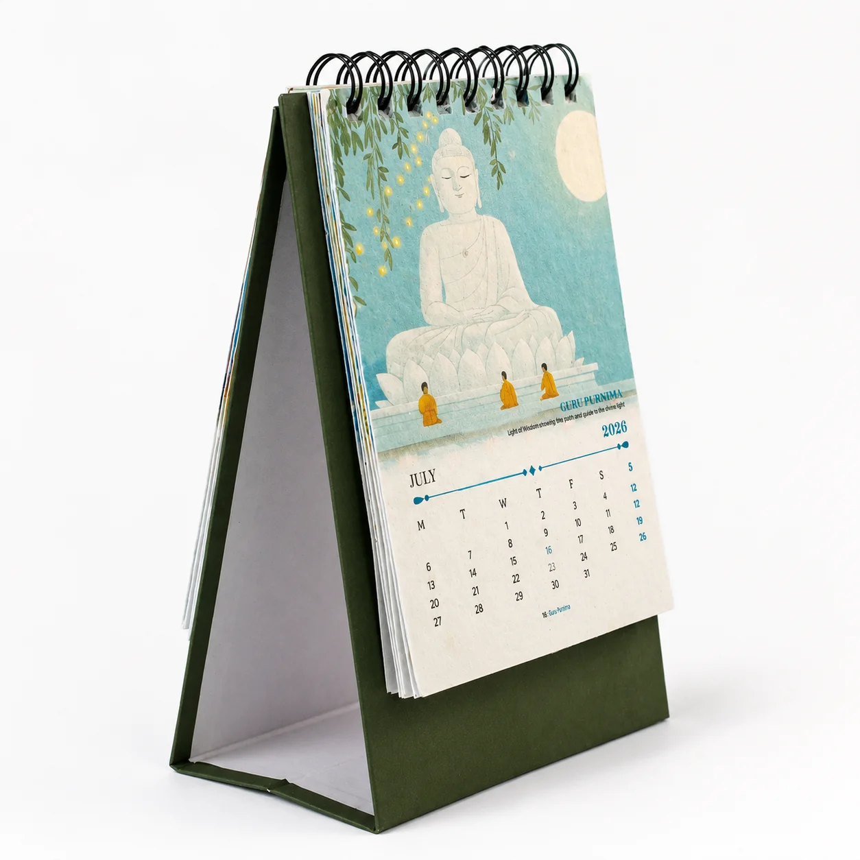 Plantable Desk Calendar (WireO | B6 Portrait) square raw (BG66(V))