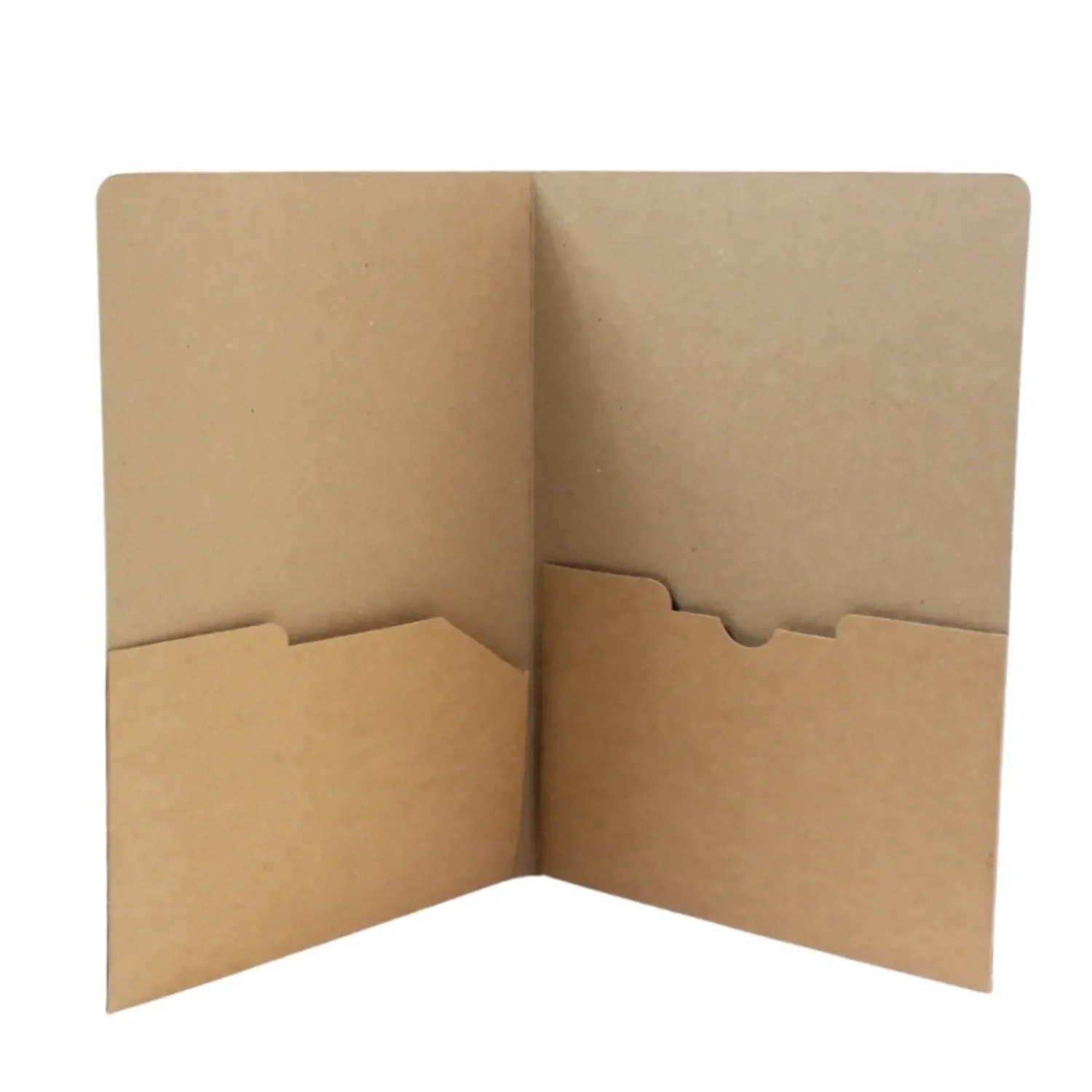 Kraft Folder for A4 Sheets square raw (BQ21)