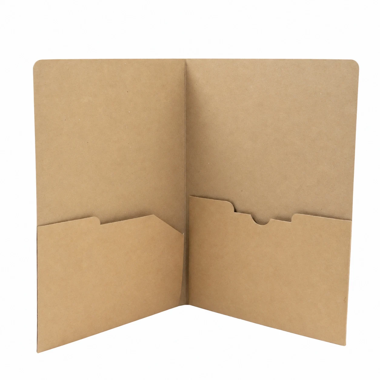 Kraft Folder for A4 Sheets square raw (BQ21)