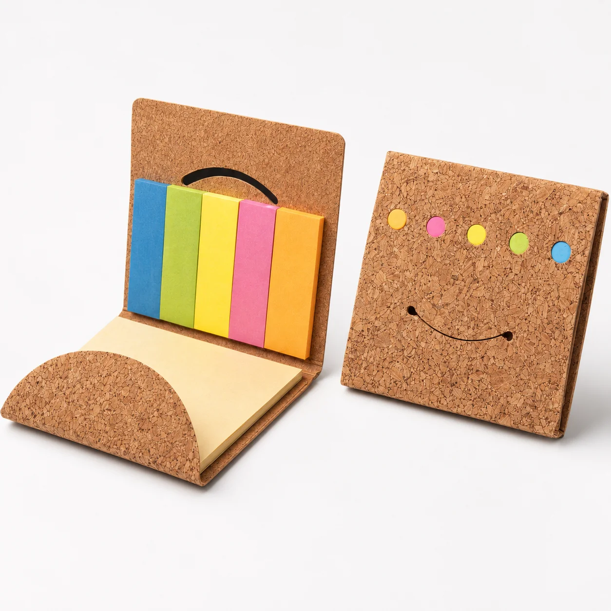Cork Sticky Notes square raw (CK07)