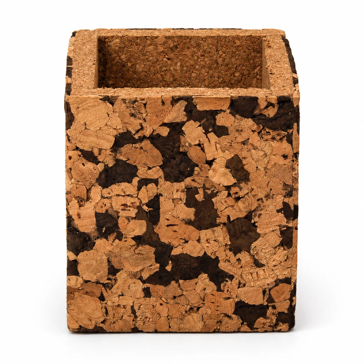 Cork Pen Stand (3"x3"x3") square raw (CK11)