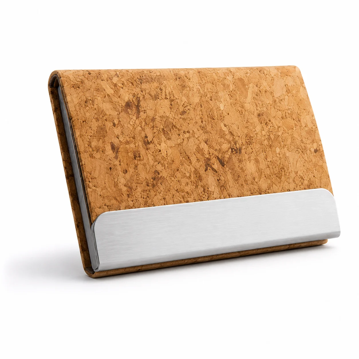 Cork Visiting Card Holder square raw (CK73)