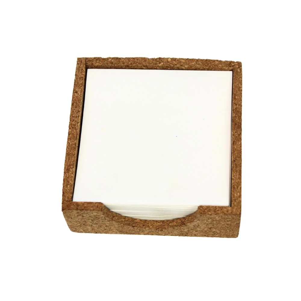 Cork chitpad Paper Holder 3.5" x 3.5" (250p) square raw (CKP250)