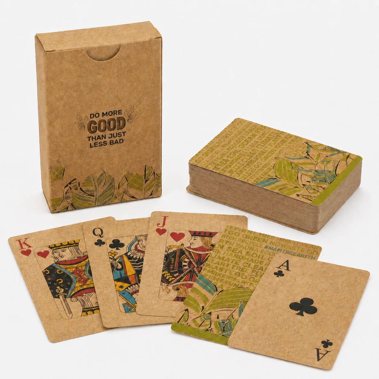 Eco-Friendly Playing Cards square raw (D10)