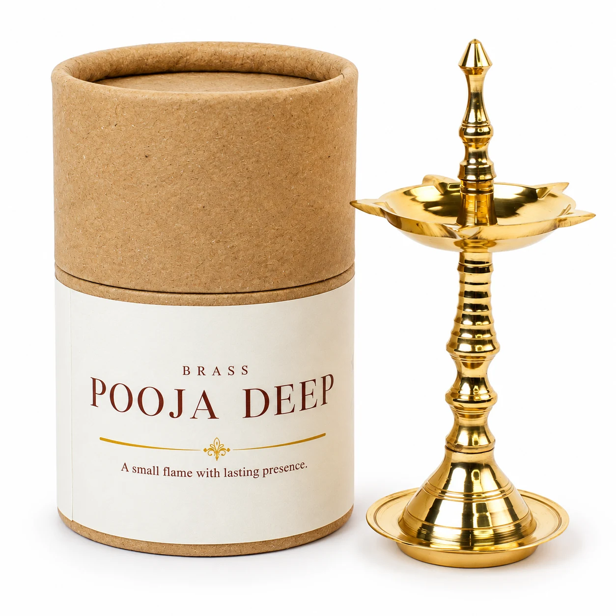 Brass Pooja Deep square raw (DK21)