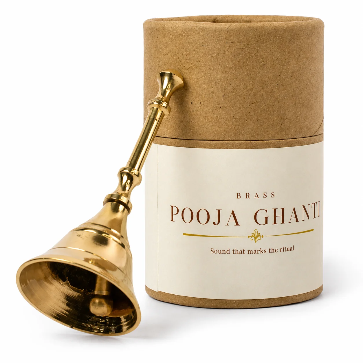 Brass Pooja Ghanti square raw (DK31)
