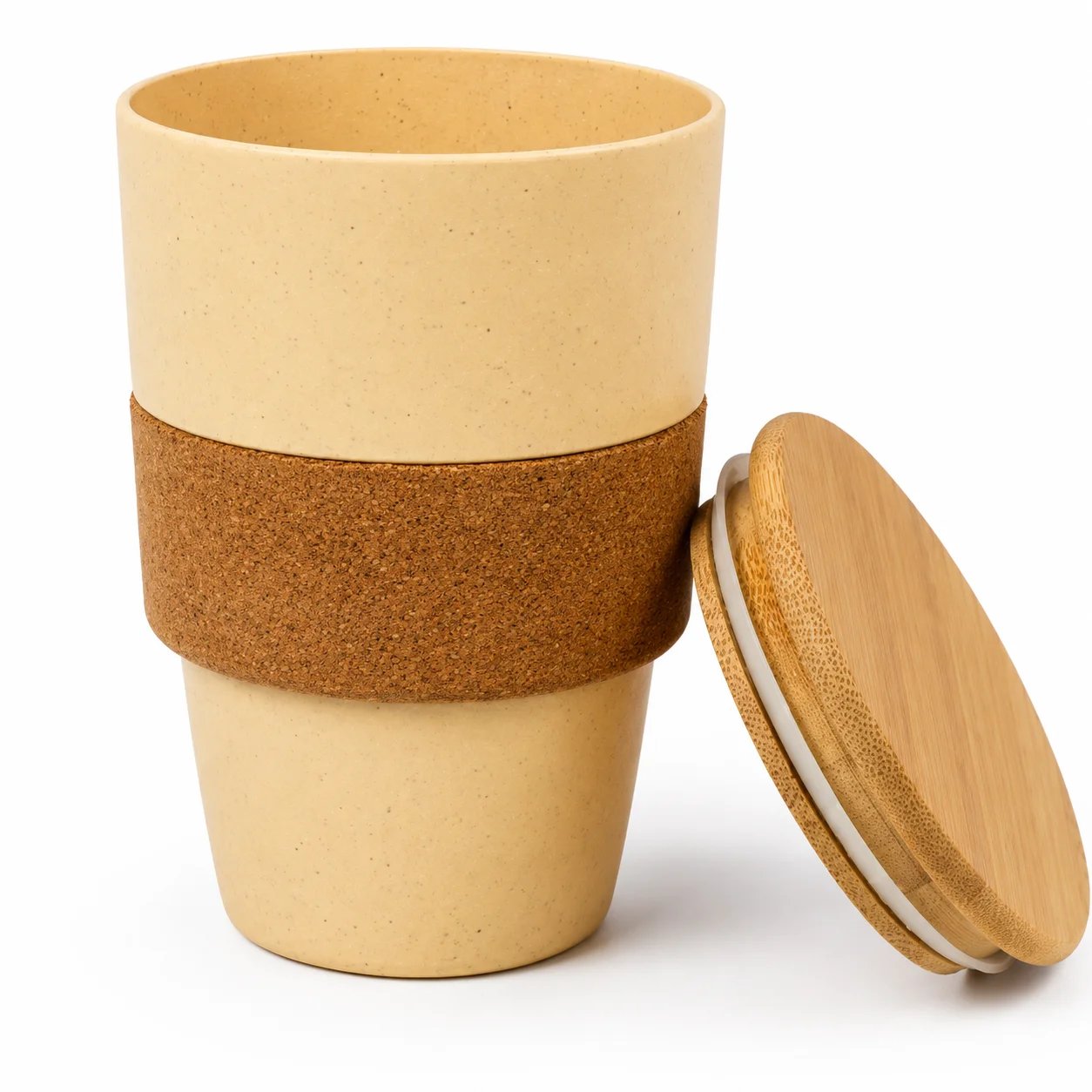 Wheat Husk Mug (450ml) square raw (EcoMug)
