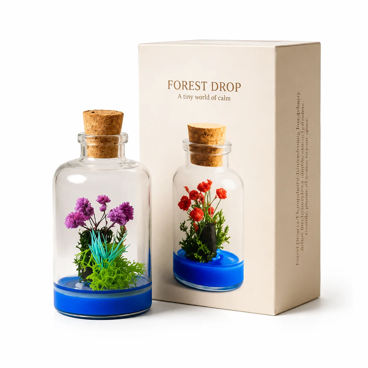 Forest Drop mini square raw (FDOME02)