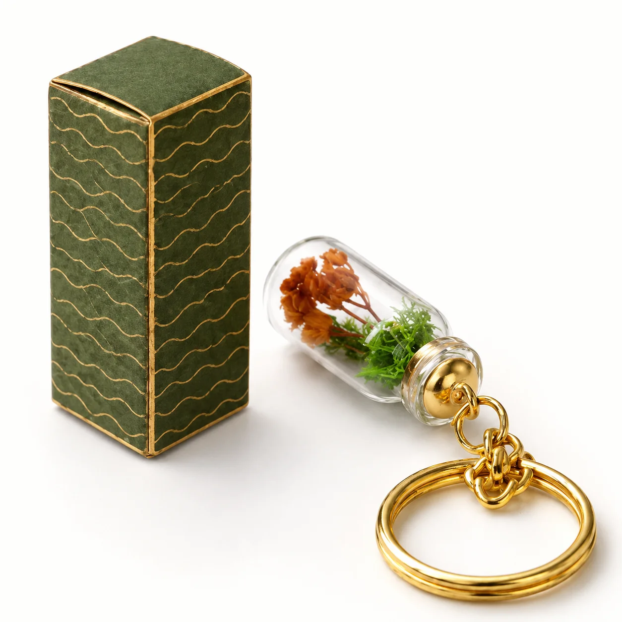Forest Keychain square raw (FF71)