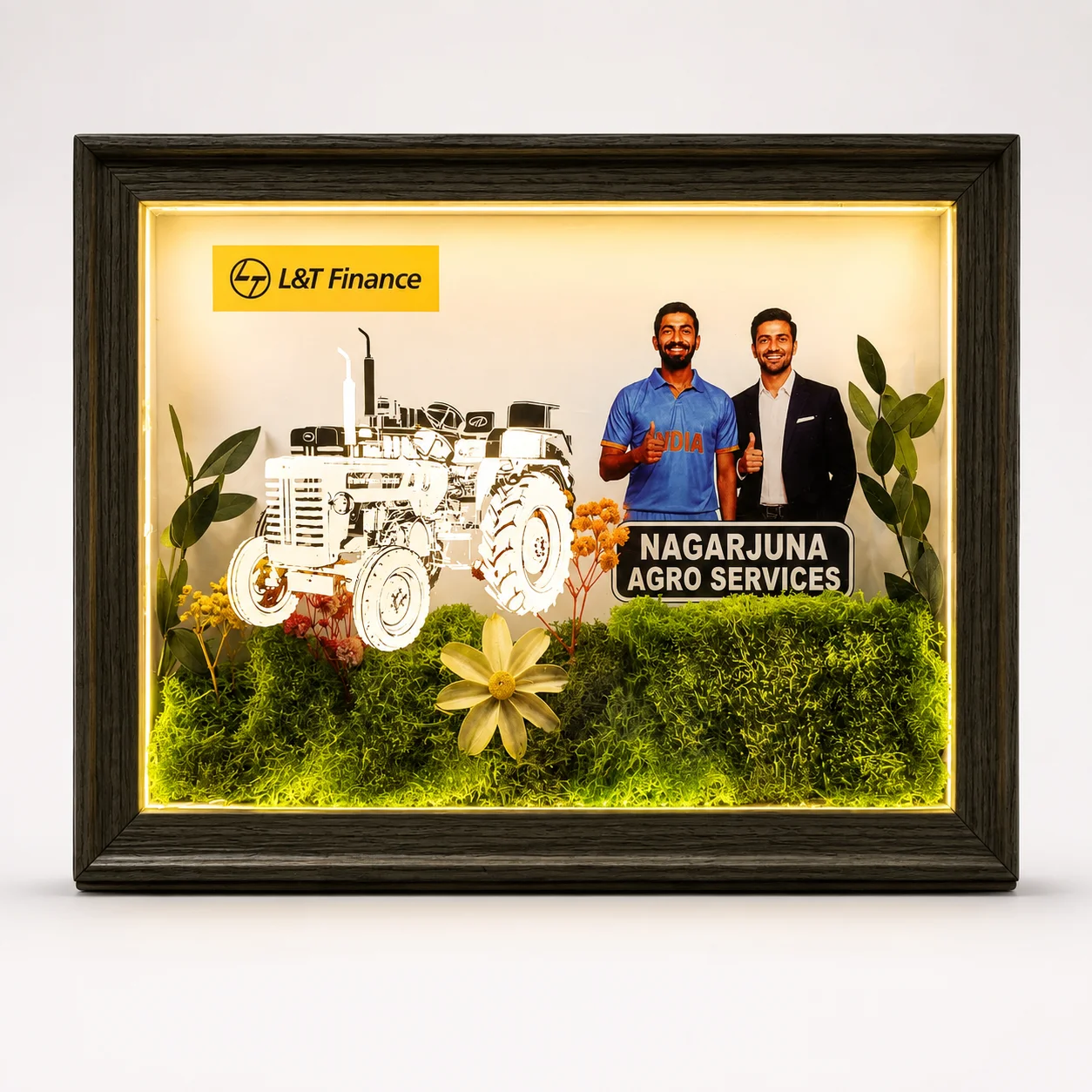 Illuminated Forest Print Frame square raw (FFRAME912(L+AC))