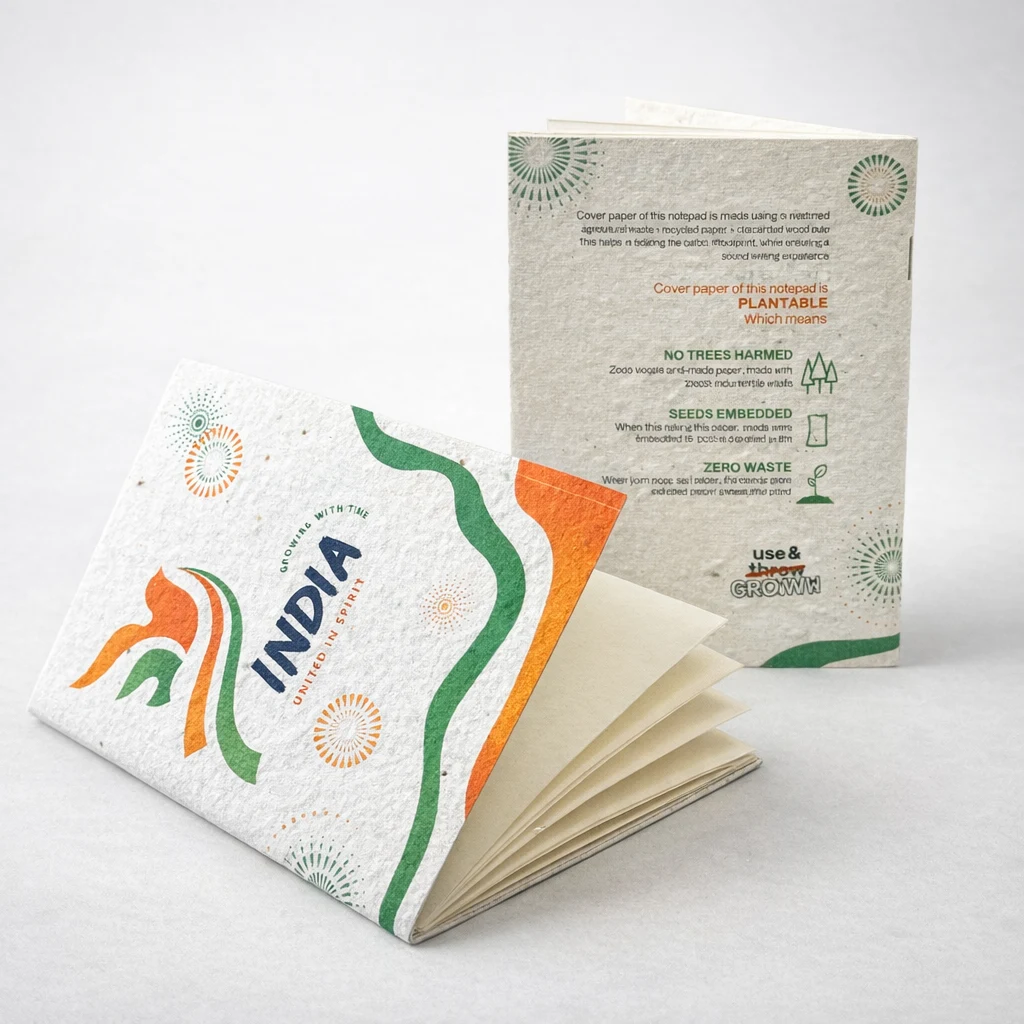 Plantable Notepad | B6 square raw (FG20)