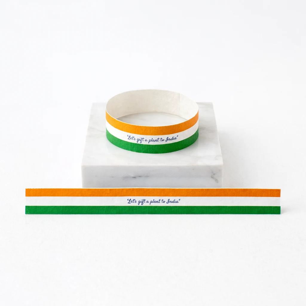 Plantable Wrist Band square raw (FG22-WB)