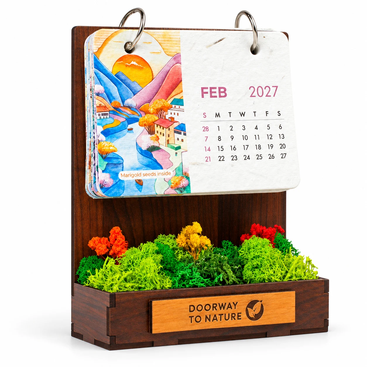 Forest Garden Desk Calendar square raw (FG60)