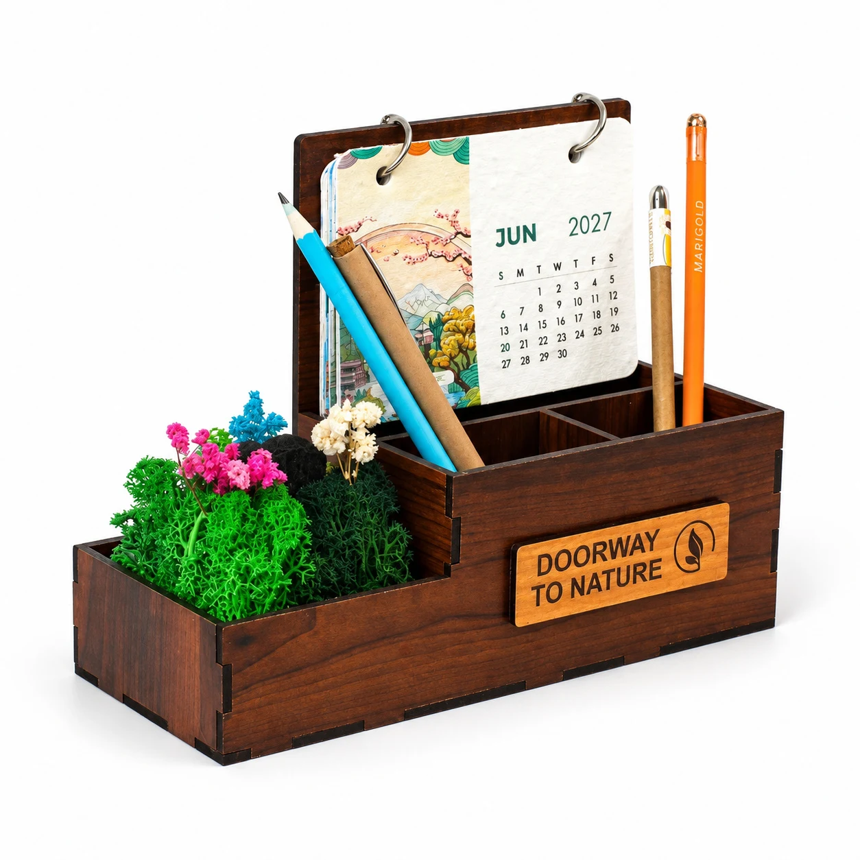Forest Calendar Desk Organiser square raw (FGrove83)