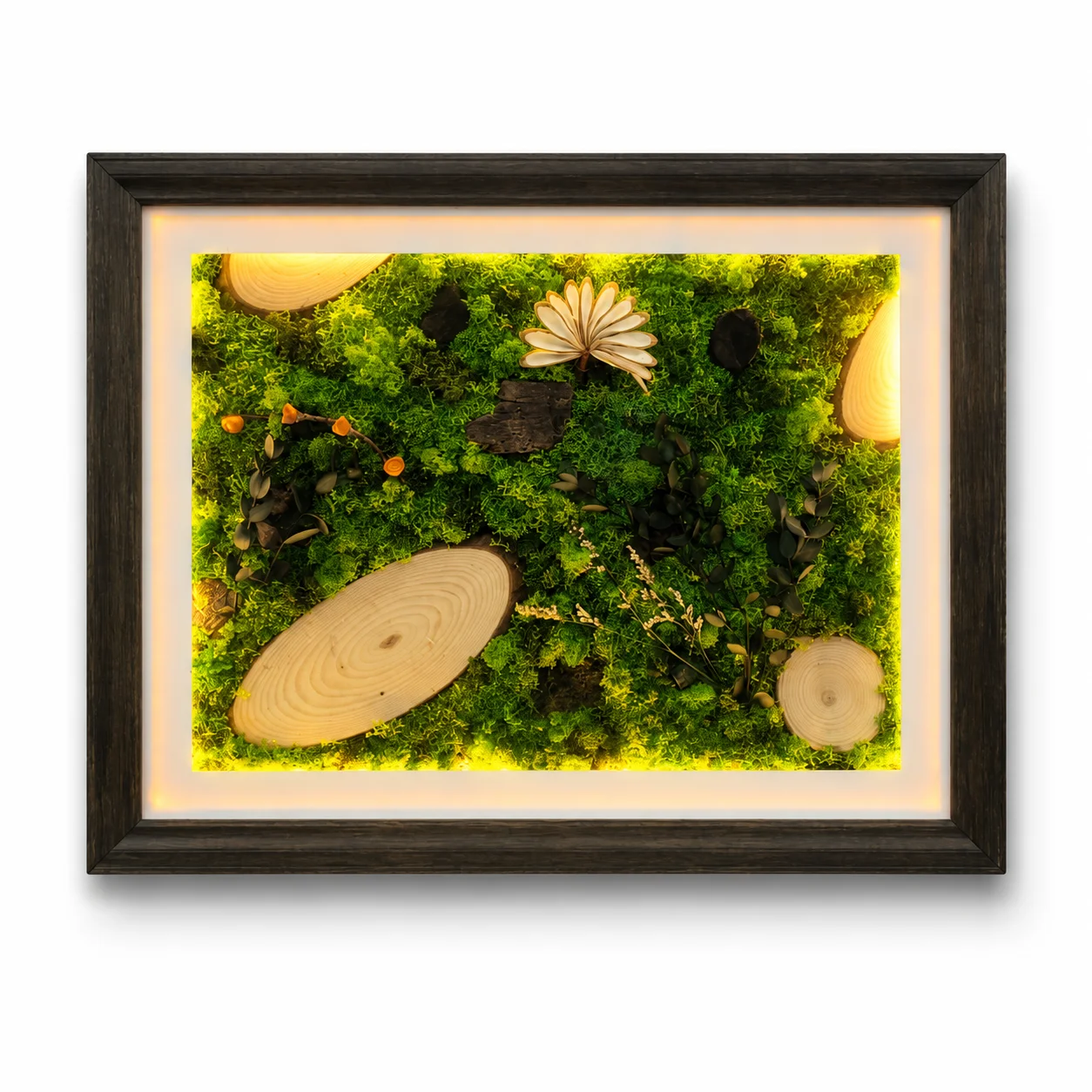 Illuminated Forest Symphony Wall Art square raw (Fpainting2436(L))