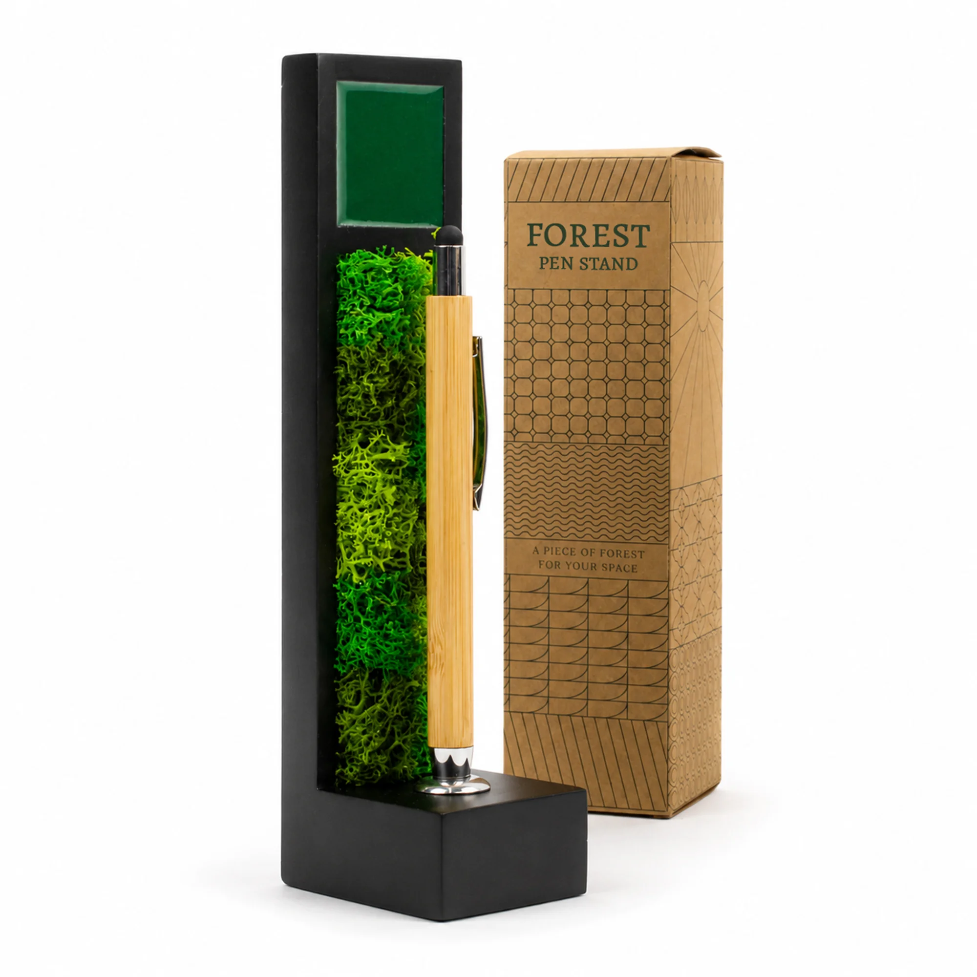 Forest Column Pen Stand square raw (FPS21)