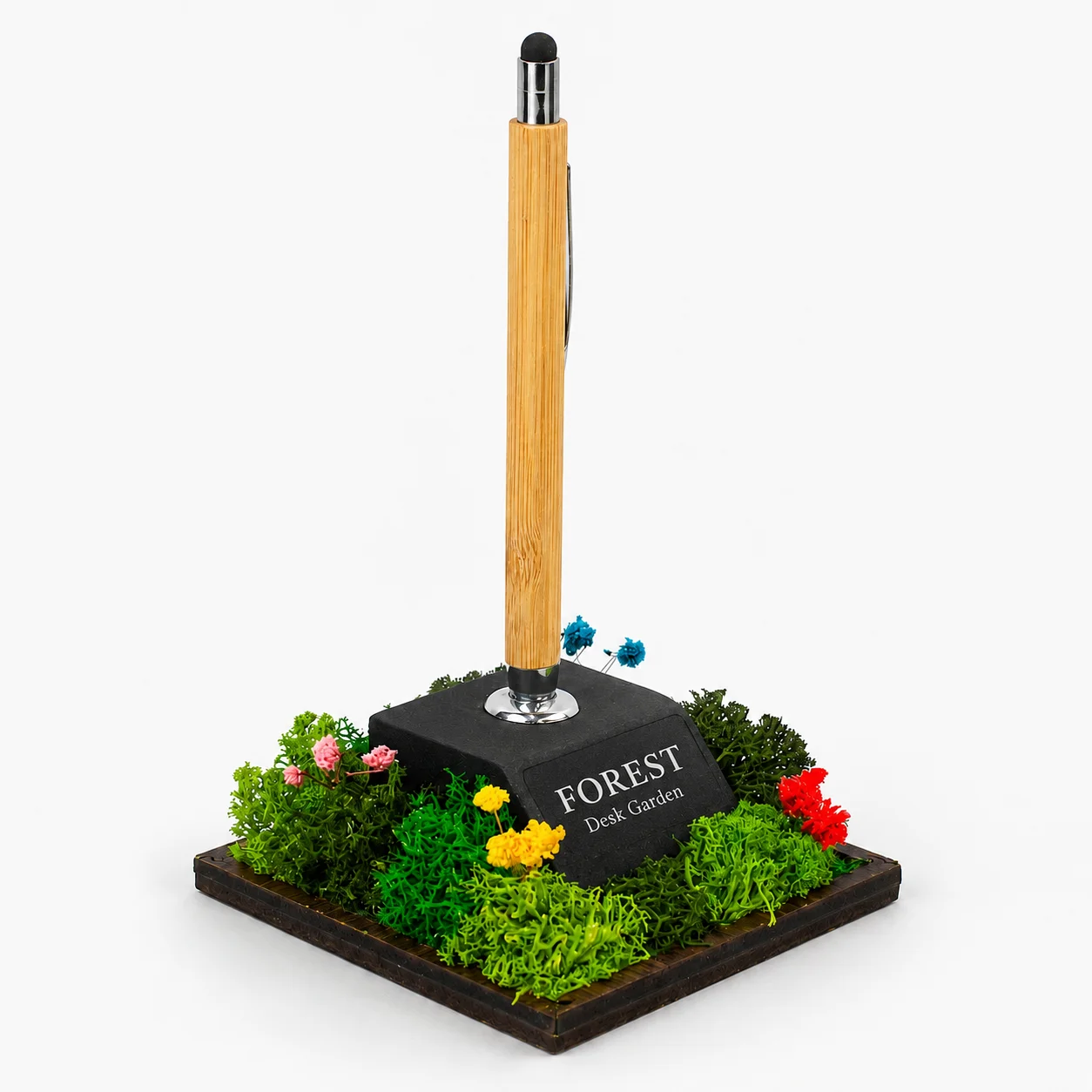 Forest Quill Pen Stand square raw (FPS44)