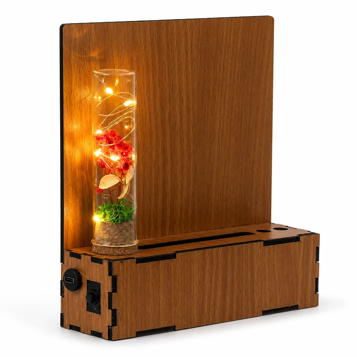 Forest Desk Organizer glow (battery) square raw (FPS50(BL))