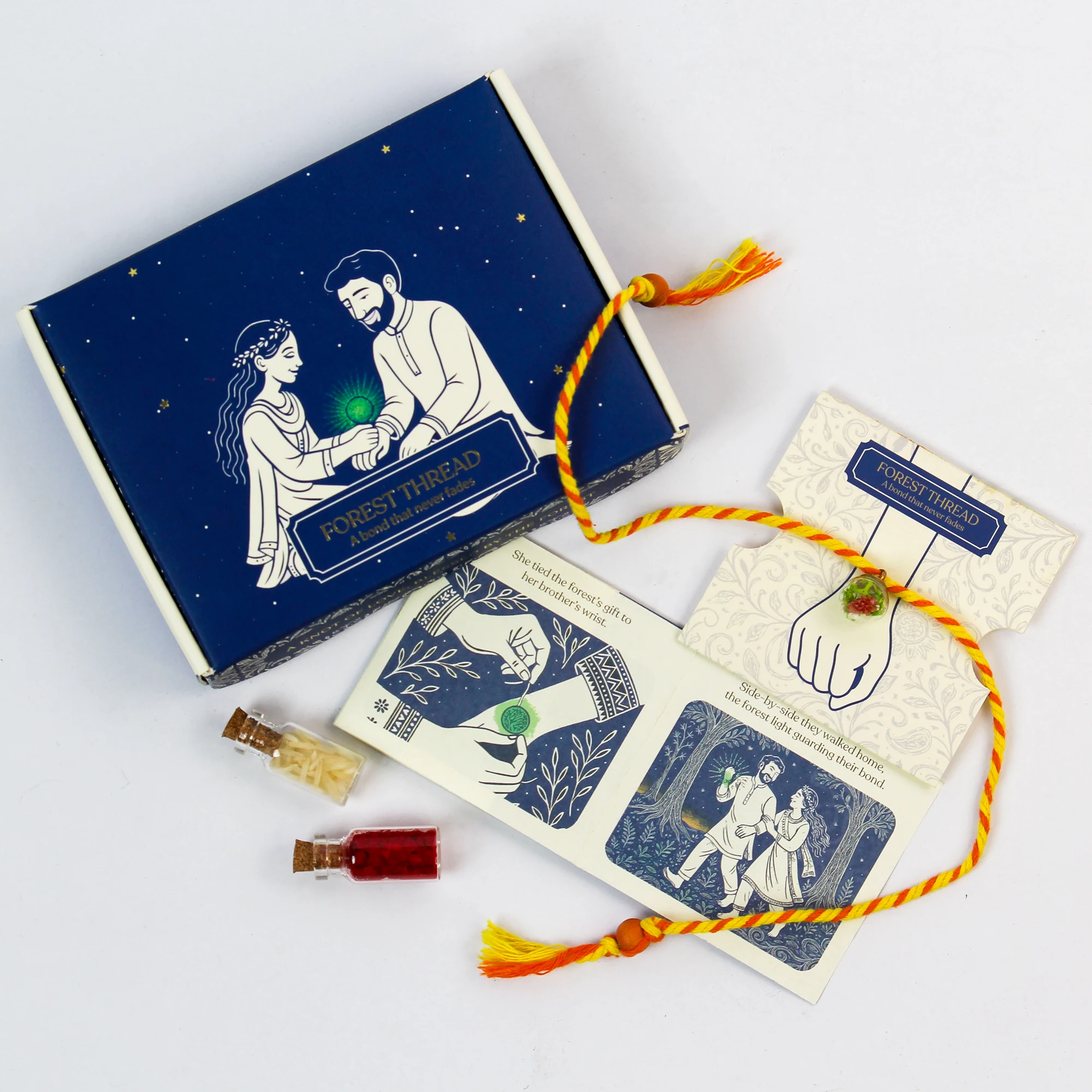 Forest Rakhi (Box) square raw (FRakhi03)