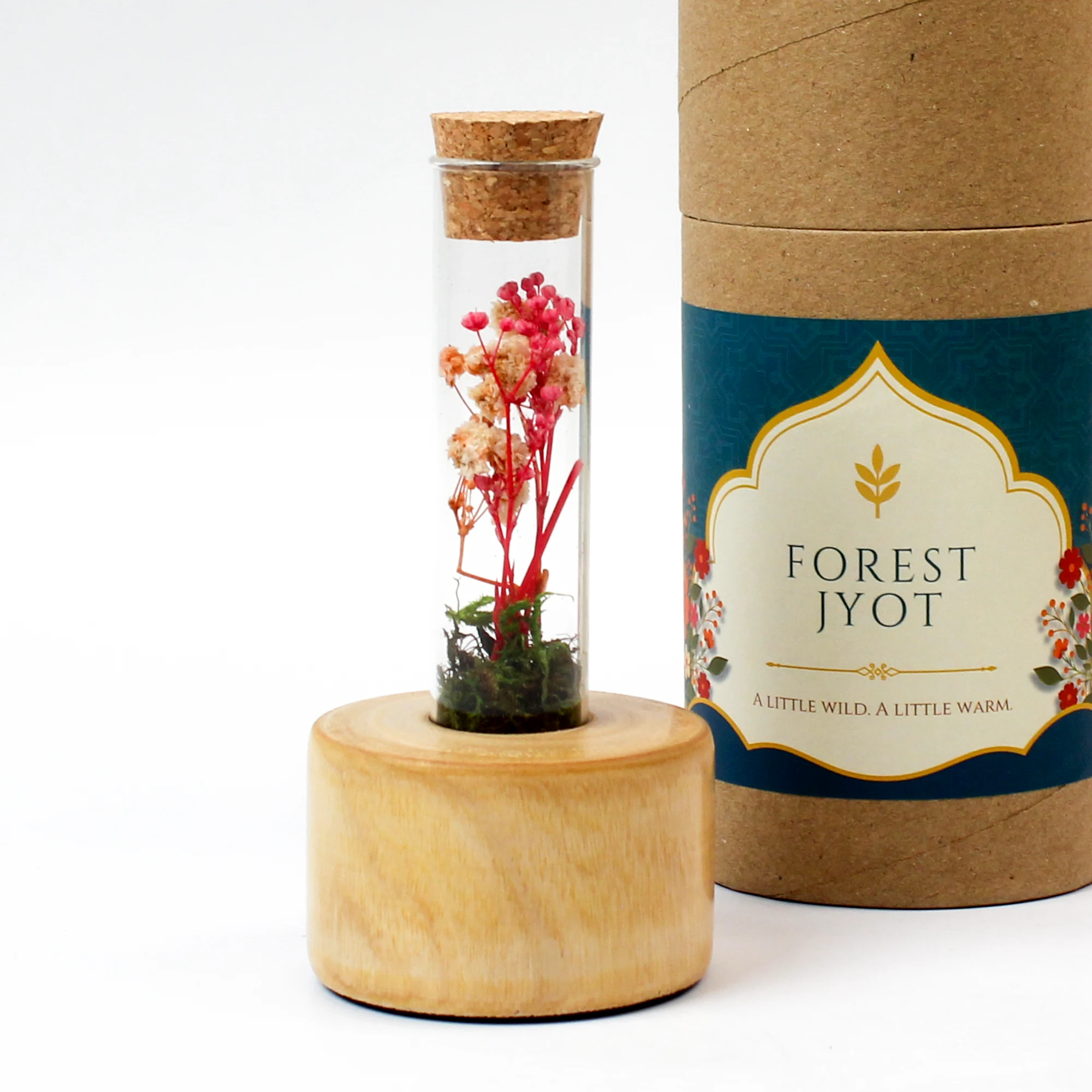 Forest Stump – Tall, Festive square raw (Fstump-tall-D)
