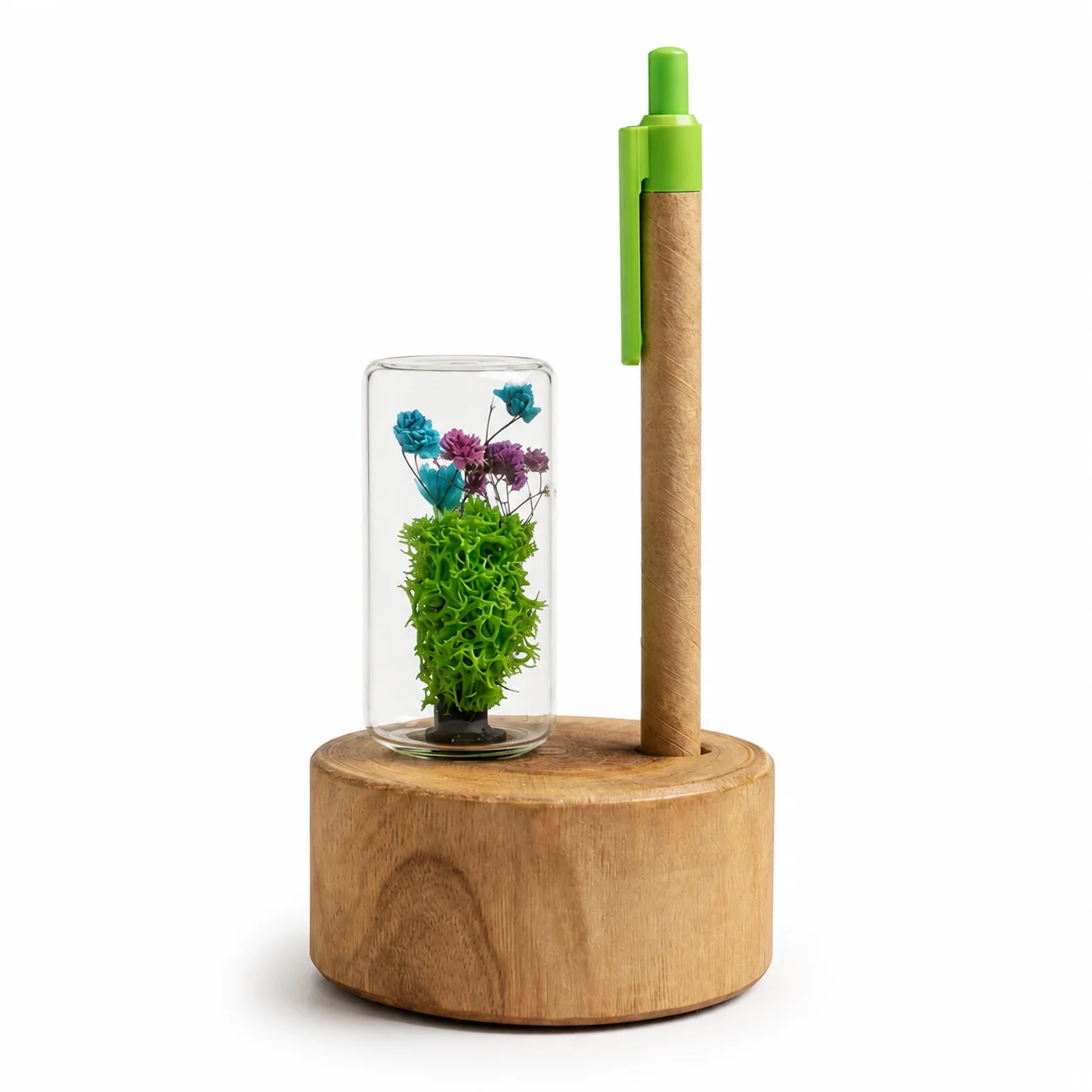 Forest Stump with Eco Click Pen square raw (Fstump03)