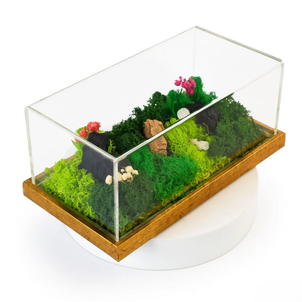Forest Terrarium Landscape (Gold) square raw (FTERRA48-G)