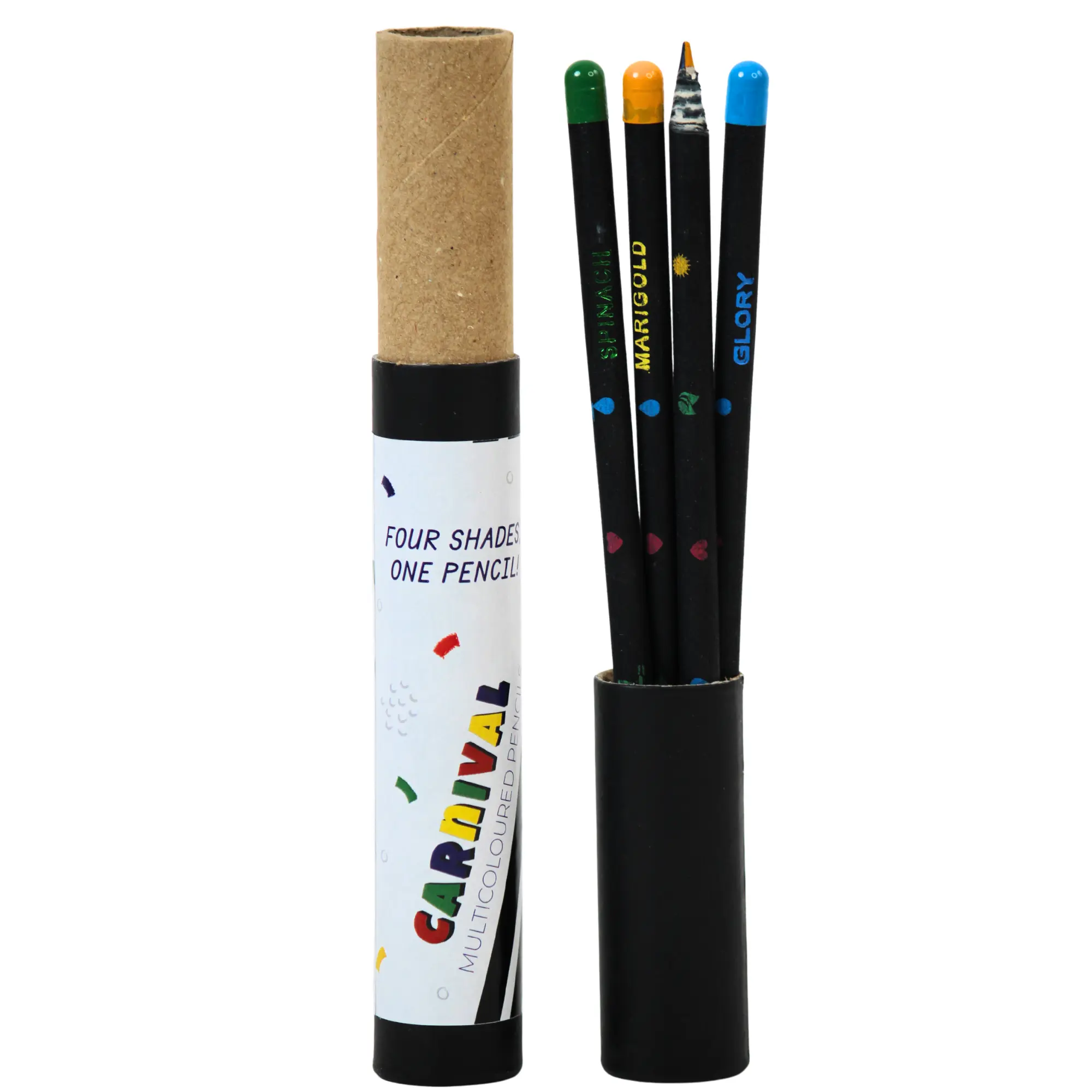 Carnival 4in1 seed pencil (4pc) square raw (MG08)