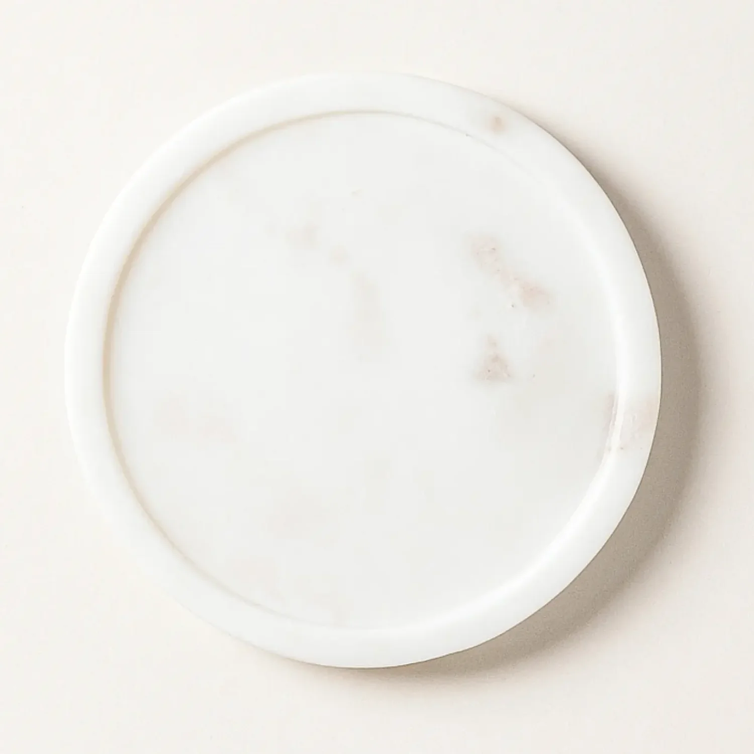 Marble Tray Round (8" dia) square raw (MT88)