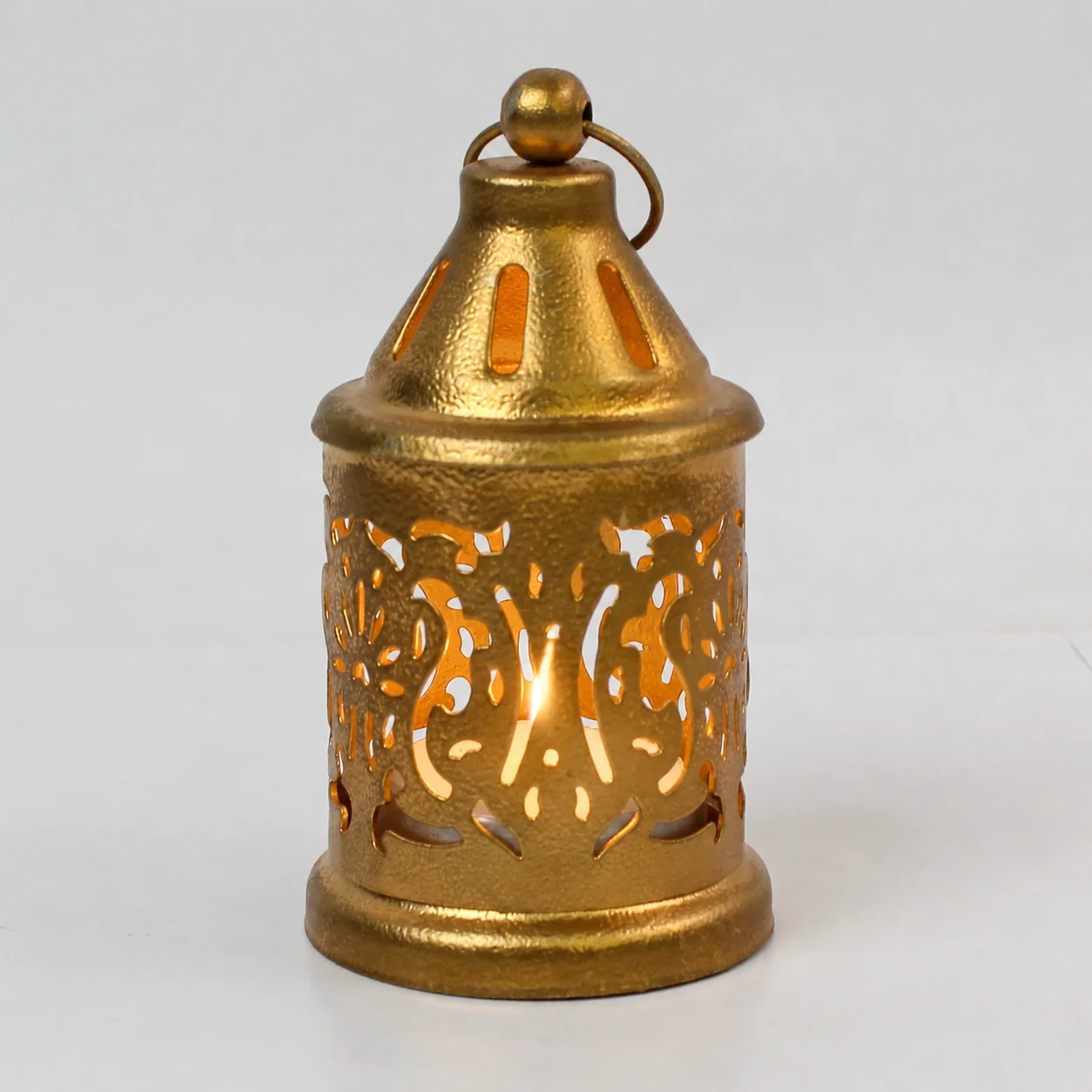 Metallic Tea Light Lantern square raw (MTL)