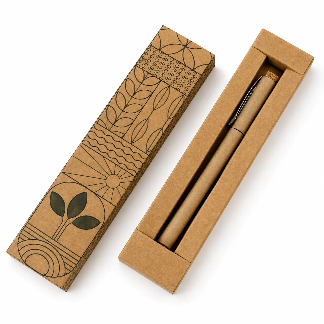 Ozone Premium Eco Pen with box square raw (OZ01-X)